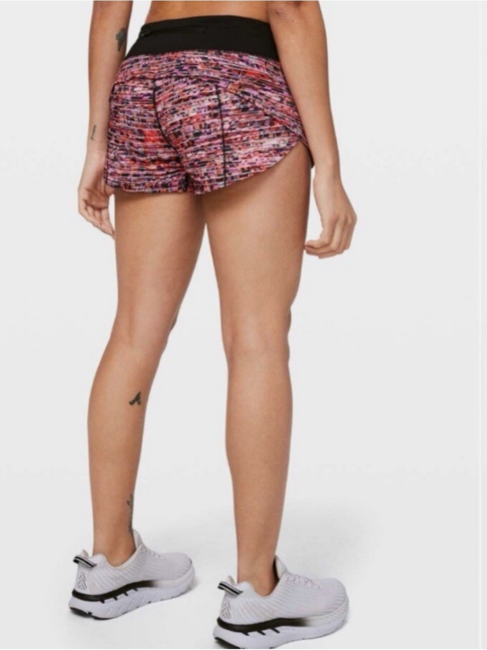 Lululemon Athletica Speed Up Short *2.5” Flash Pleat Orange Multi / Black 4 $58